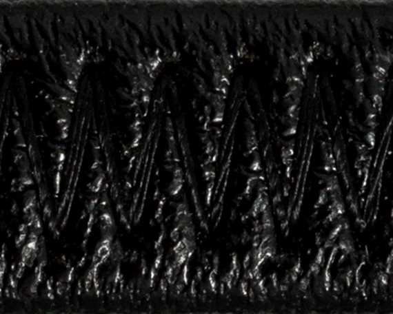 ELASTIC LEATHER COVERED BLACK (PER L/MTR) 8MM