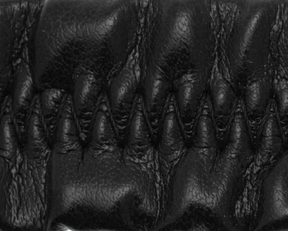 ELASTIC LEATHER COVERED BLACK (PER L/MTR) 20MM