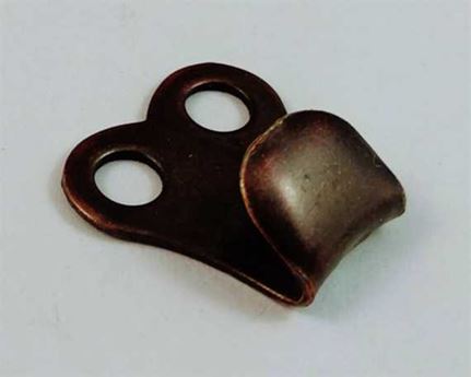 SHOE DOCTOR BOOT HOOK 2 HOLE PLATE LARGE ANTIQUE