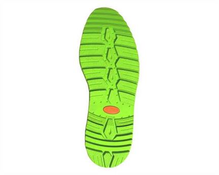 ALPINE PASS ARES full rubber sole SOLE UNIT GREEN SIZE 39/41