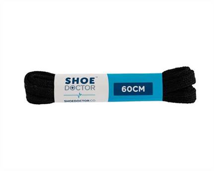  SHOE DOCTOR 60CM FINE FLAT LACE BLACK