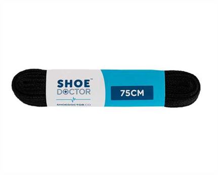  SHOE DOCTOR 75CM FINE FLAT LACE BLACK