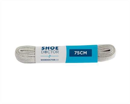  SHOE DOCTOR 75CM FINE FLAT LACE LIGHT GREY