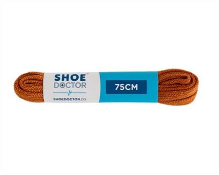  SHOE DOCTOR 75CM FINE FLAT LACE TAN