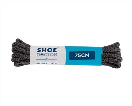  SHOE DOCTOR 75CM FINE ROUND LACE DARK GREY