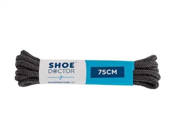  SHOE DOCTOR 75CM FINE ROUND LACE DARK GREY