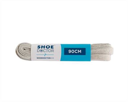  SHOE DOCTOR 90CM FINE FLAT LACE LIGHT GREY