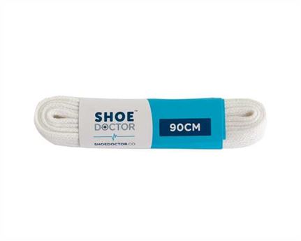  SHOE DOCTOR 90CM FINE FLAT LACE WHITE