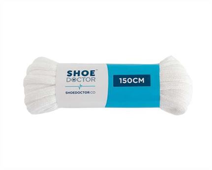  SHOE DOCTOR 150CM ROUND FOOTY LACE WHITE