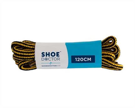  SHOE DOCTOR 120CM HIKER LACE BLACK/ YELLOW