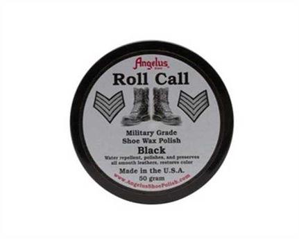 ANGELUS ROLL CALL MILITARY GRADE SHOE POLISH BLACK 50GM
