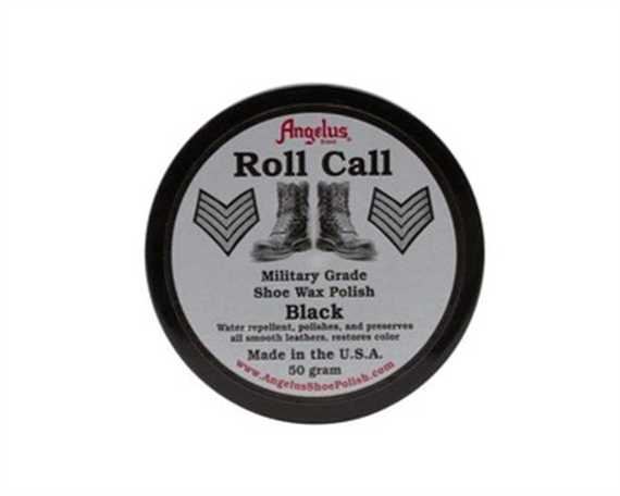 ANGELUS ROLL CALL MILITARY GRADE SHOE POLISH BLACK 50GM