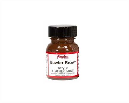ANGELUS ACRYLIC PAINT BOWLER BROWN #273 29ML USE ON LEATHER, VINYL OR FABRIC