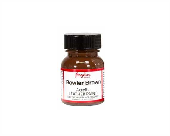 ANGELUS ACRYLIC PAINT BOWLER BROWN #273 29ML USE ON LEATHER, VINYL OR FABRIC