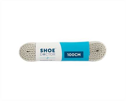  SHOE DOCTOR 100CM TRACK FLAT LACE LIGHT GREY