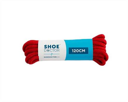  SHOE DOCTOR 120CM  THICK ROUND LACE RED