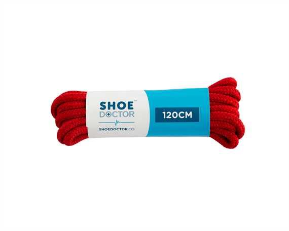  SHOE DOCTOR 120CM  THICK ROUND LACE RED