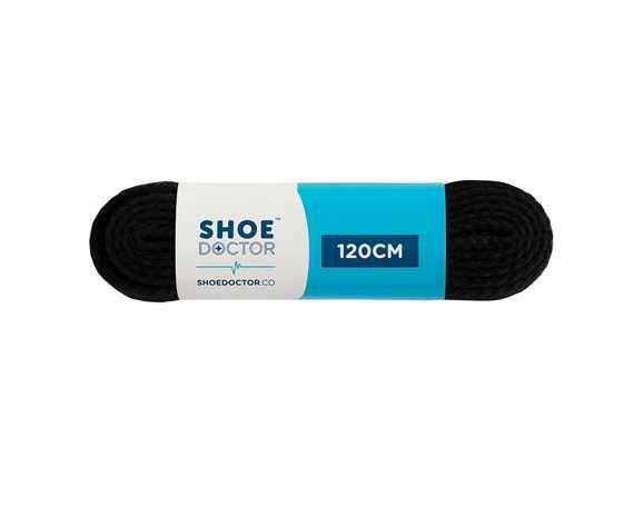  SHOE DOCTOR 120CM TRACK FLAT LACE BLACK