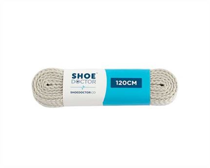  SHOE DOCTOR 120CM TRACK FLAT LACE LIGHT GREY