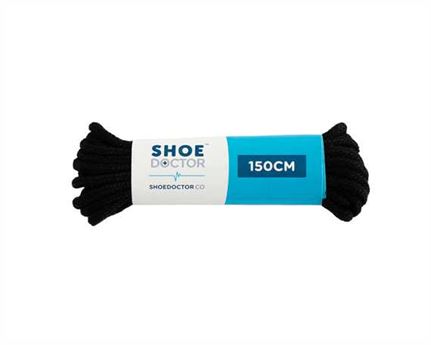 SHOE DOCTOR 150CM FINE ROUND LACE BLACK