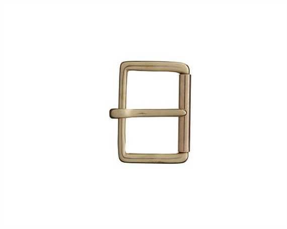 BUCKLE HALF MILITARY ROLLER ENGLISH BRASS 13MM