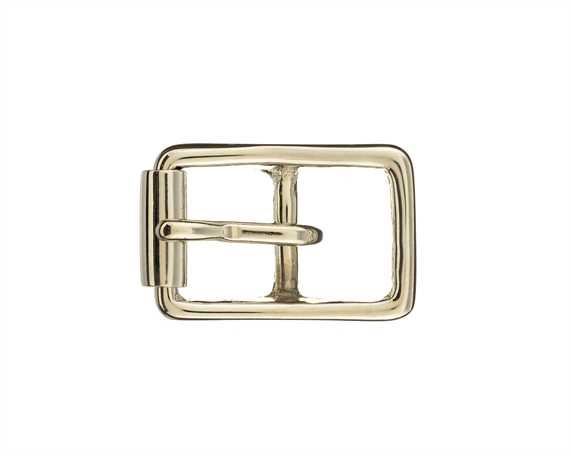 BUCKLE BRIDLE WITH ROLLER NICKEL PLATE BRASS 15MM