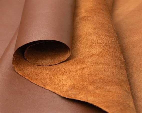 MUIRHEAD LUSTRANA CHESTNUT LA004 UPHOLSTERY LEATHER FULL HIDE
