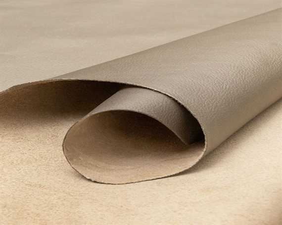 MUIRHEAD METALLIC OYSTER MT052 UPHOLSTERY LEATHER FULL HIDE