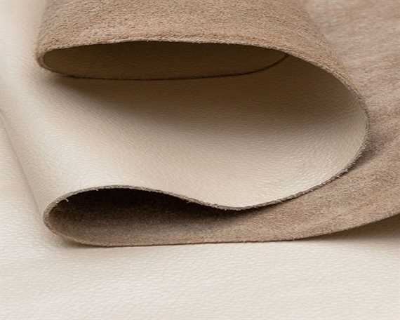 MUIRHEAD METALLIC PEARL MT053 UPHOLSTERY LEATHER FULL HIDE