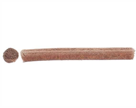 BELTING ROUND LEATHER NATURAL VEG 8MM (PER L/MTR)