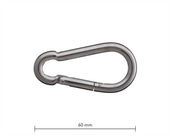 SPRINGHOOK 60MM NICKEL PLATE