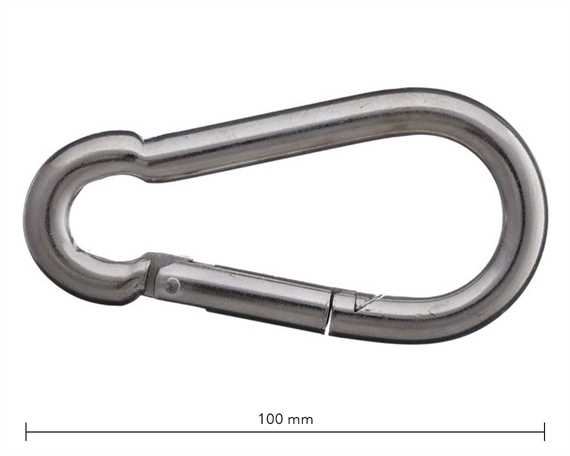SPRINGHOOK 100MM NICKEL PLATE 