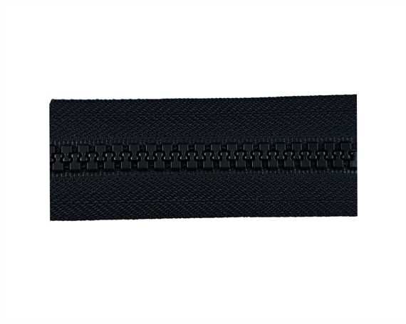 ZIP VISLON #10 CONTINUOUS BLACK (PER MT)
