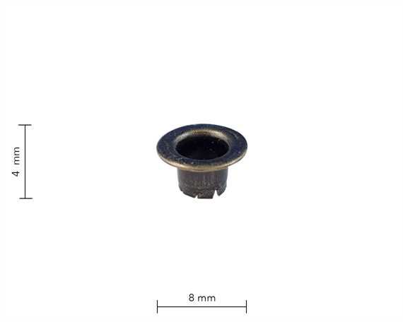 EYELET SHOE 4.5MM ANTIQUE PKT OF 100 