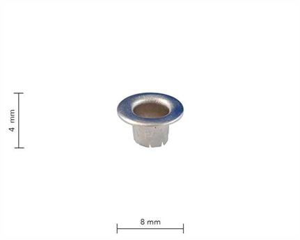 EYELET SHOE 4.5MM NICKEL PKT OF 100 