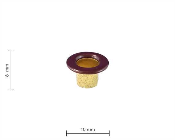 EYELET BOOT 6.0MM BROWN PKT OF 100
