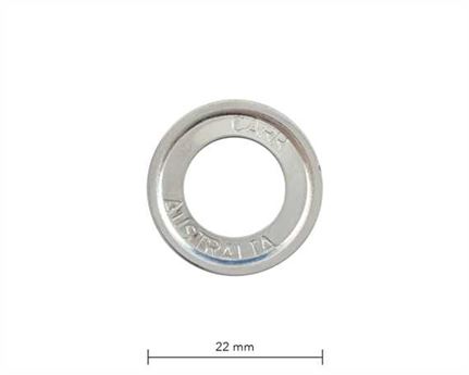 WASHER FOR SP6 EYELET SPIKED NICKEL PLATE