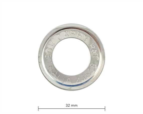 WASHER FOR SP9 EYELET NICKEL PLATE 