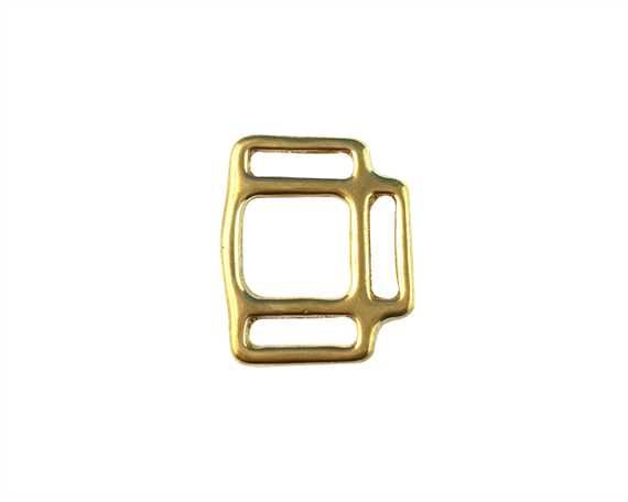 SQUARE HALTER 3 LOOP ENGLISH BRASS 20MM