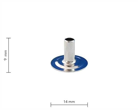 PRESS STUD LARGE DU NICKEL EYELET LONG STEM PER 100