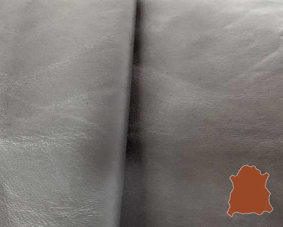 GARMENT SHEEP NAPPA FINISHED 0.6/0.9MM GREY LIGHTWEIGHT LEATHER