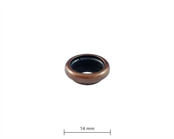 PRESS STUD LARGE DU ANTIQUE SOCKET PER 1000