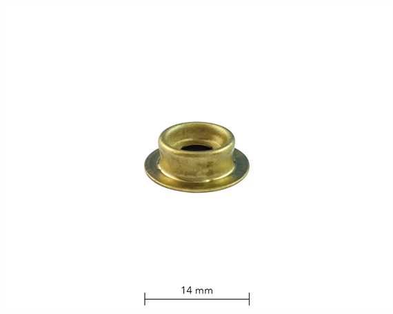 PRESS STUD LARGE DU GILT (BRASS) STUD PER 100