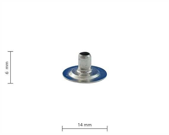 PRESS STUD LARGE DU NICKEL EYELET PER 1000