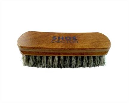  SHOE DOCTOR SHOE BRUSH HORSE HAIR MIDI SIZE with WOODEN HANDLE