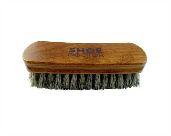 SHOE DOCTOR SHOE BRUSH HORSE HAIR MIDI SIZE with WOODEN HANDLE