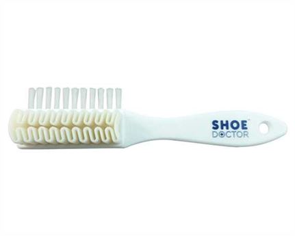 SHOE DOCTOR SHOE BRUSH SUEDE & NUBUCK NYLON BRISTLES (WHITE) CREPE 