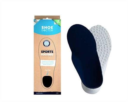  SHOE DOCTOR INSOLE SPORTS FOOTBED SIZE EURO 45 (AUS 11) CARBON ACTIVATED (PAIR)