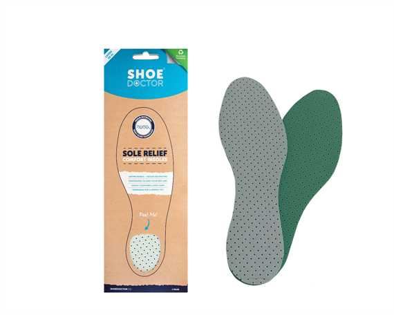  SHOE DOCTOR INSOLE SOLE RELIEF SIZE 39-41 NANO SILVER