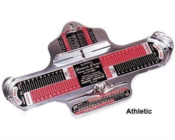 BRANNOCK FOOT MEASURE - U.S. ATHLETIC, MENS 5-15 & LADIES 3-14